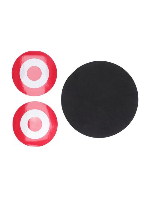 Archery Moving Target EVA Round Arrow Target Shooting Practice Target with 2 Target Papers Black Red Target
