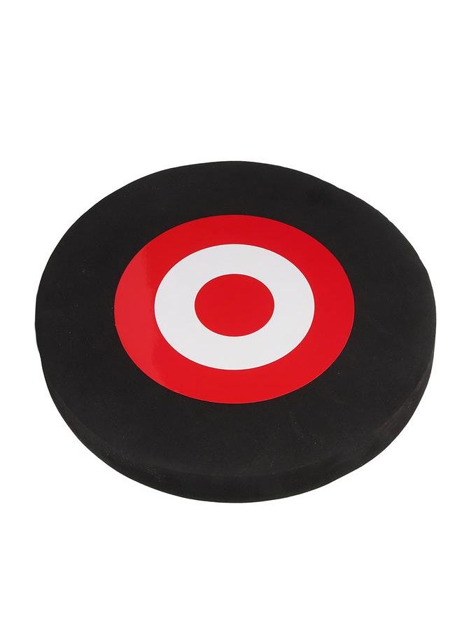 Archery Moving Target EVA Round Arrow Target Shooting Practice Target with 2 Target Papers Black Red Target