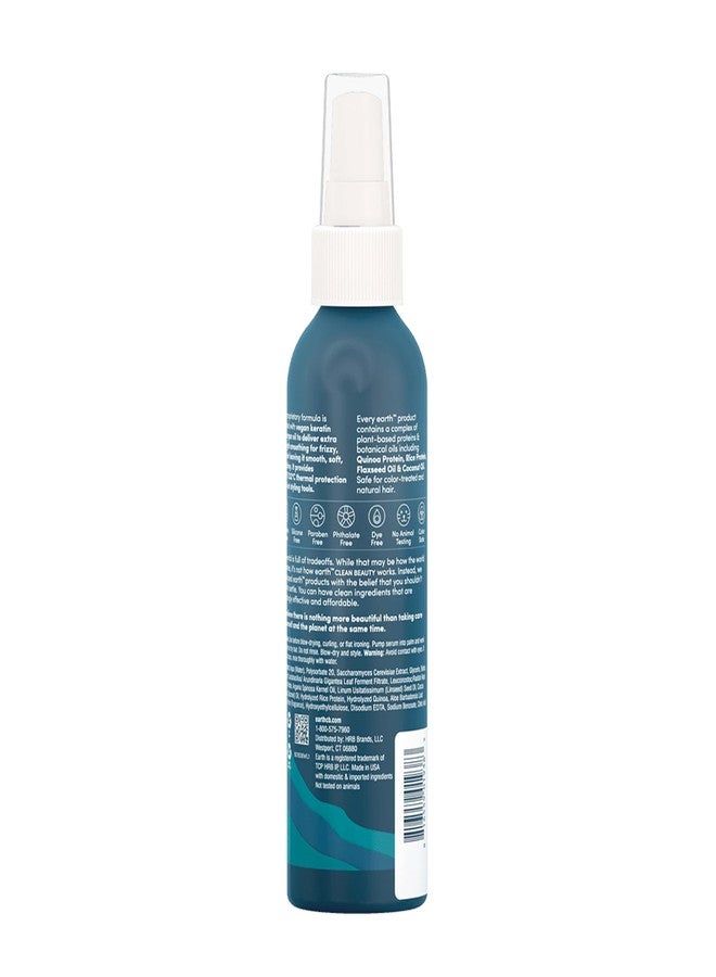 earth Anti-Frizz Serum - Hair Oil with Argan and Vegan Keratin - Lightweight Serum Providing Thermal Protection - Safe for All Hair Types - 6 oz - Image 2