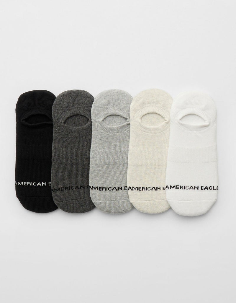 American Eagle AE Terry Invisible Socks 5-Pack - Image 1