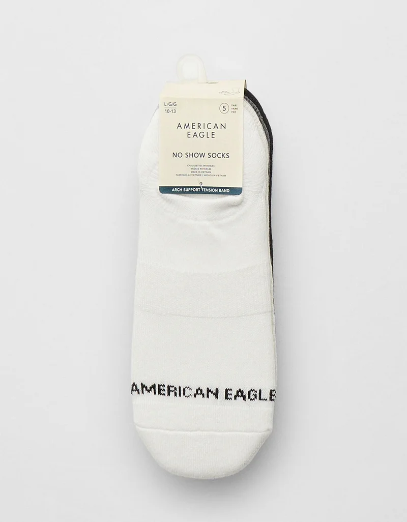 امريكان ايجل جوارب قصيرة من قماش التيري - عبوة من 5 قطع