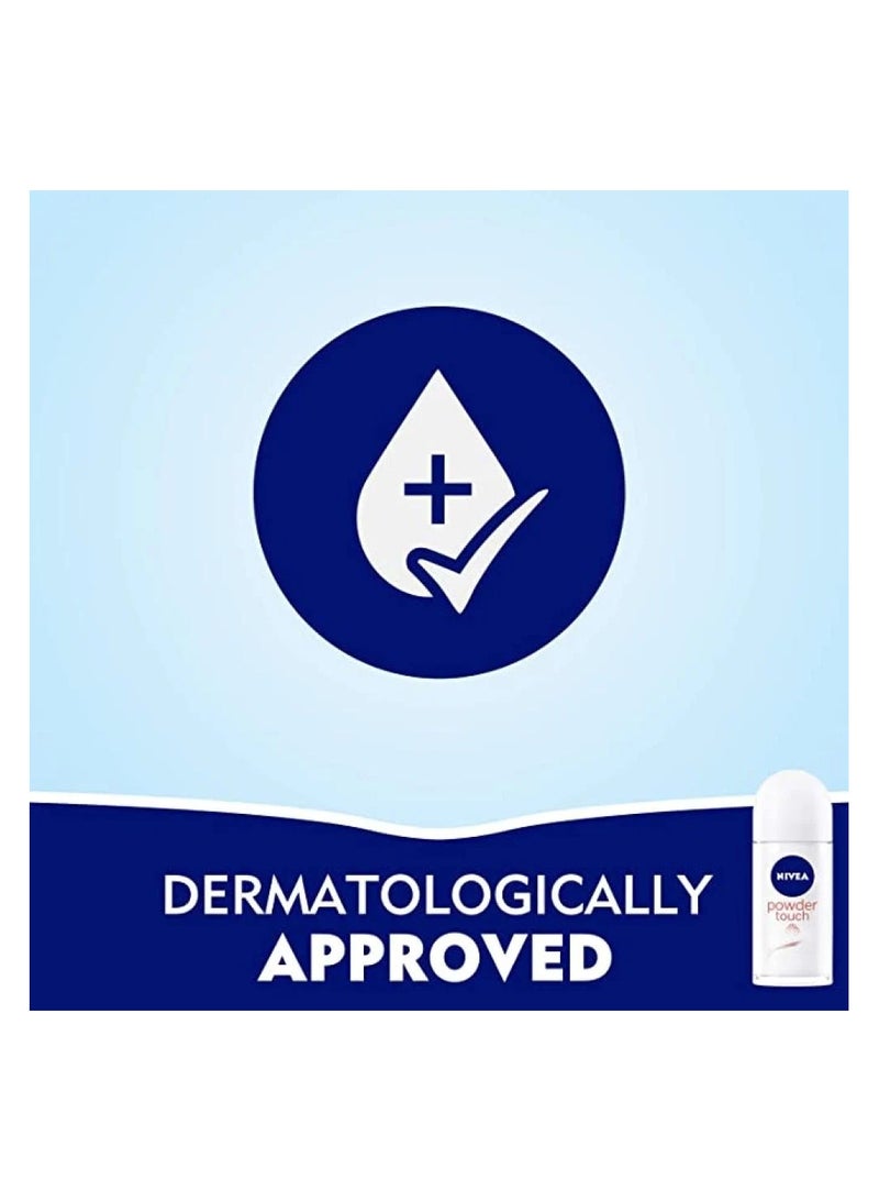 Nivea Deodorant Roll On Powder Touch For Women - 50ml - Image 2