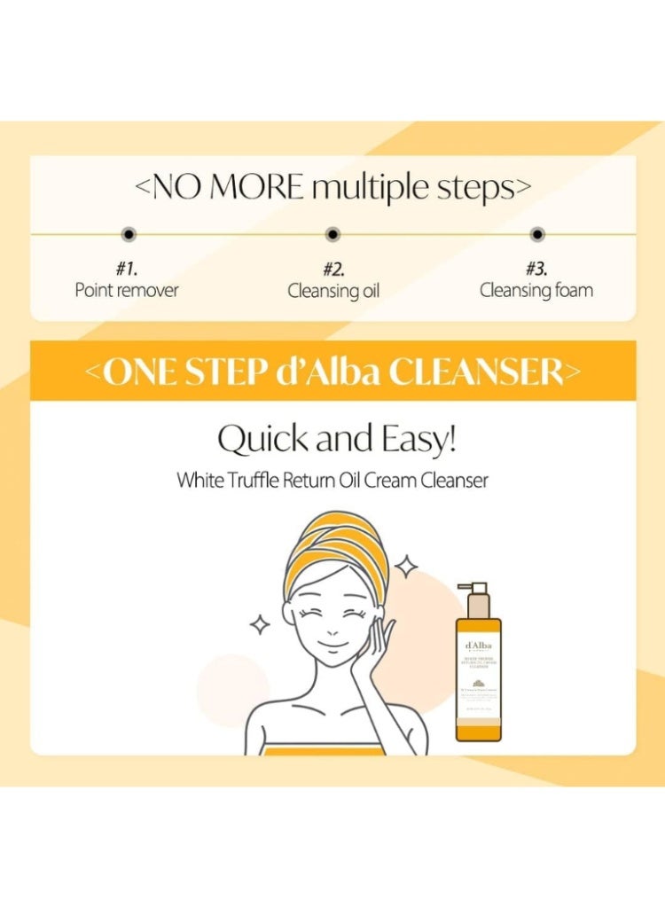 d'Alba d’Alba Piedmont White Truffle Return Oil Cream Cleanser for Gentle Cleansing, Hydration & Soft Skin - Image 4