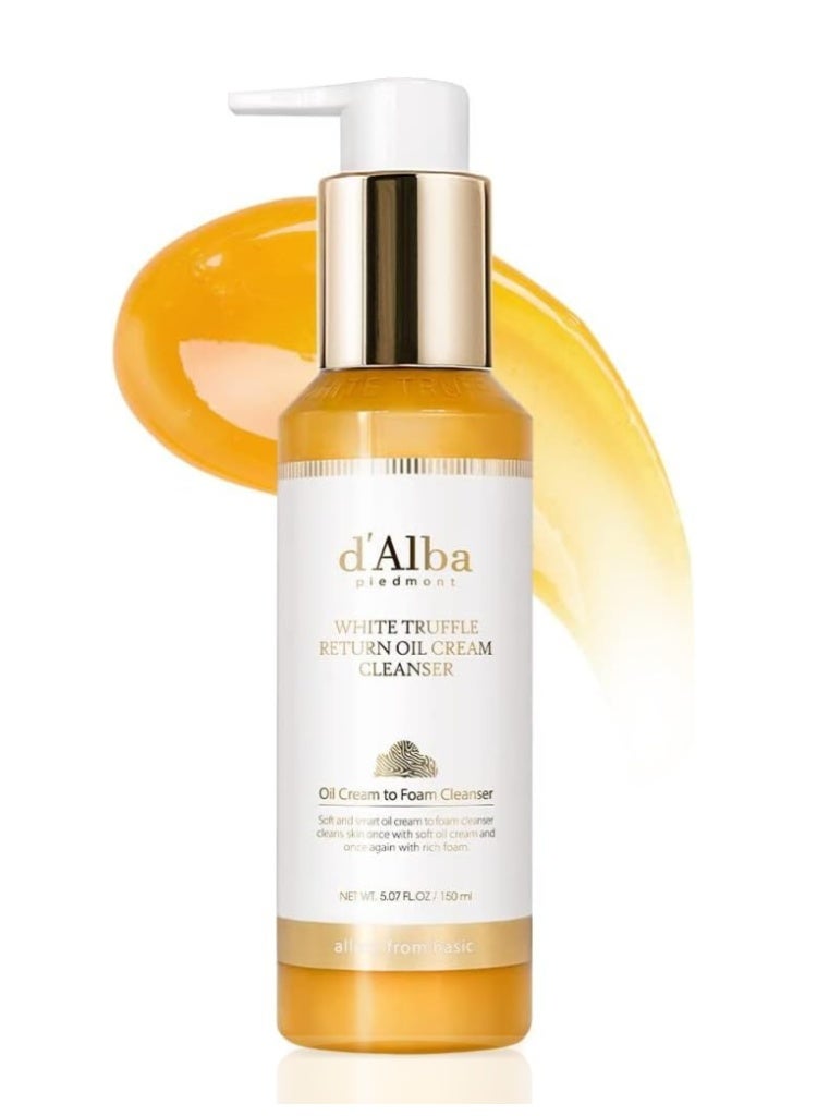 d'Alba d’Alba Piedmont White Truffle Return Oil Cream Cleanser for Gentle Cleansing, Hydration & Soft Skin - Image 1