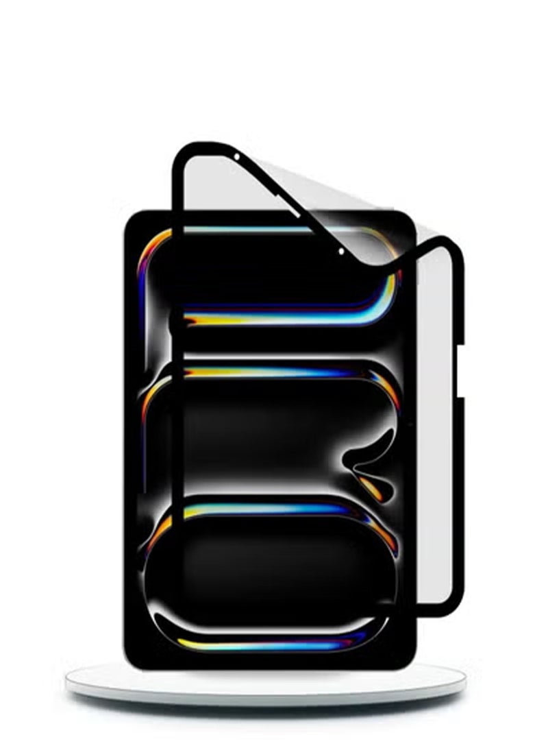 Techie غشاء واقي شاشة سيراميكي غير لامع 9D لجهاز Apple iPad pro 11 بوصة M4 2024 - ملمس ناعم مضاد لبصمات الأصابع وخالٍ من الفقاعات - Image 1