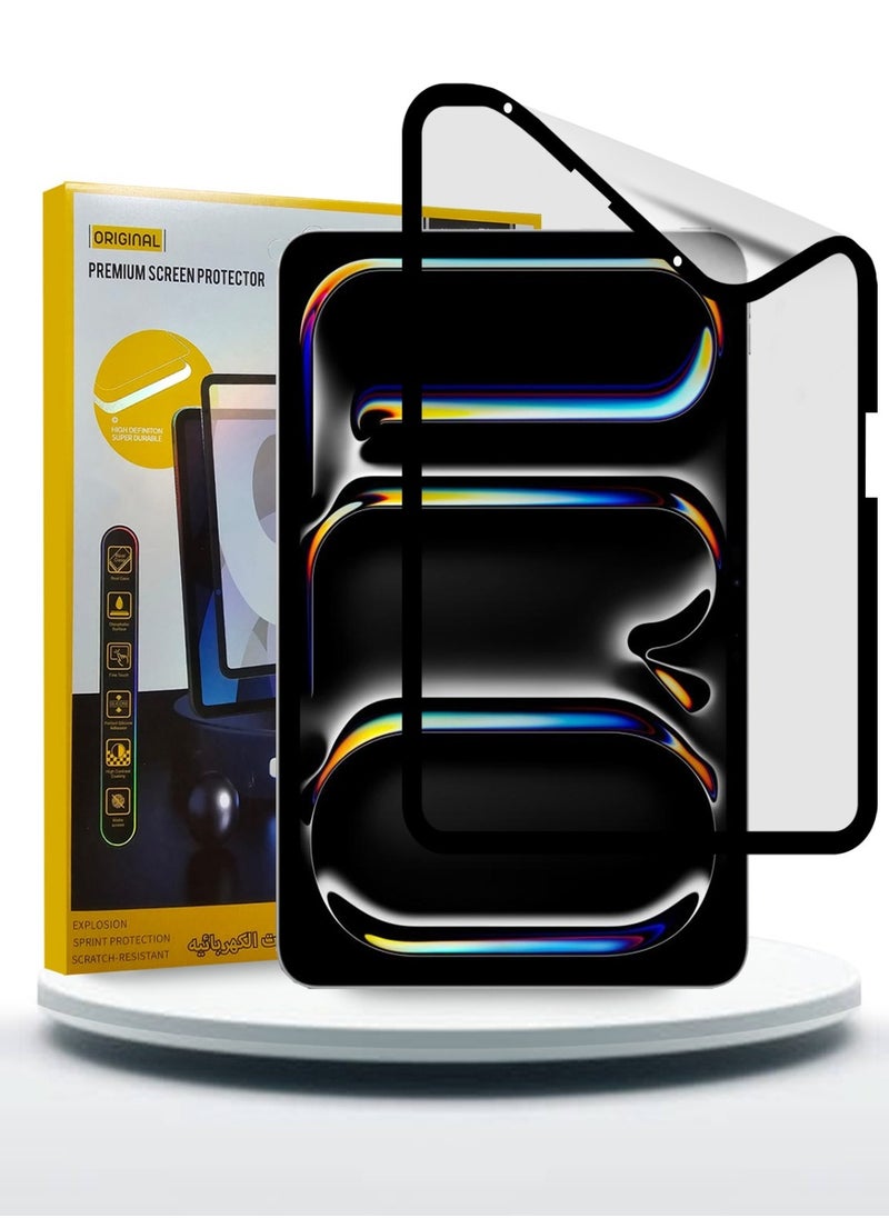 S-TOP غشاء واقي شاشة سيراميكي غير لامع 9D لجهاز Apple iPad pro 11 بوصة M4 2024 - ملمس ناعم مضاد لبصمات الأصابع وخالٍ من الفقاعات  - Image 1