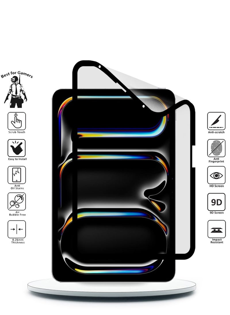 S-TOP غشاء واقي شاشة سيراميكي غير لامع 9D لجهاز Apple iPad pro 11 بوصة M4 2024 - ملمس ناعم مضاد لبصمات الأصابع وخالٍ من الفقاعات  - Image 2