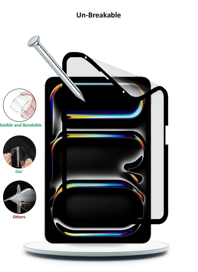 S-TOP غشاء واقي شاشة سيراميكي غير لامع 9D لجهاز Apple iPad pro 11 بوصة M4 2024 - ملمس ناعم مضاد لبصمات الأصابع وخالٍ من الفقاعات  - Image 4