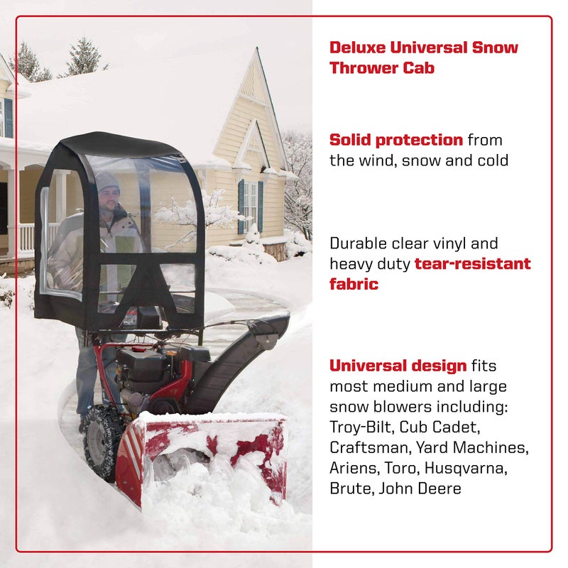 Arnold 490-241-0032 Univ Snow Thrower Cab, Black - Image 2