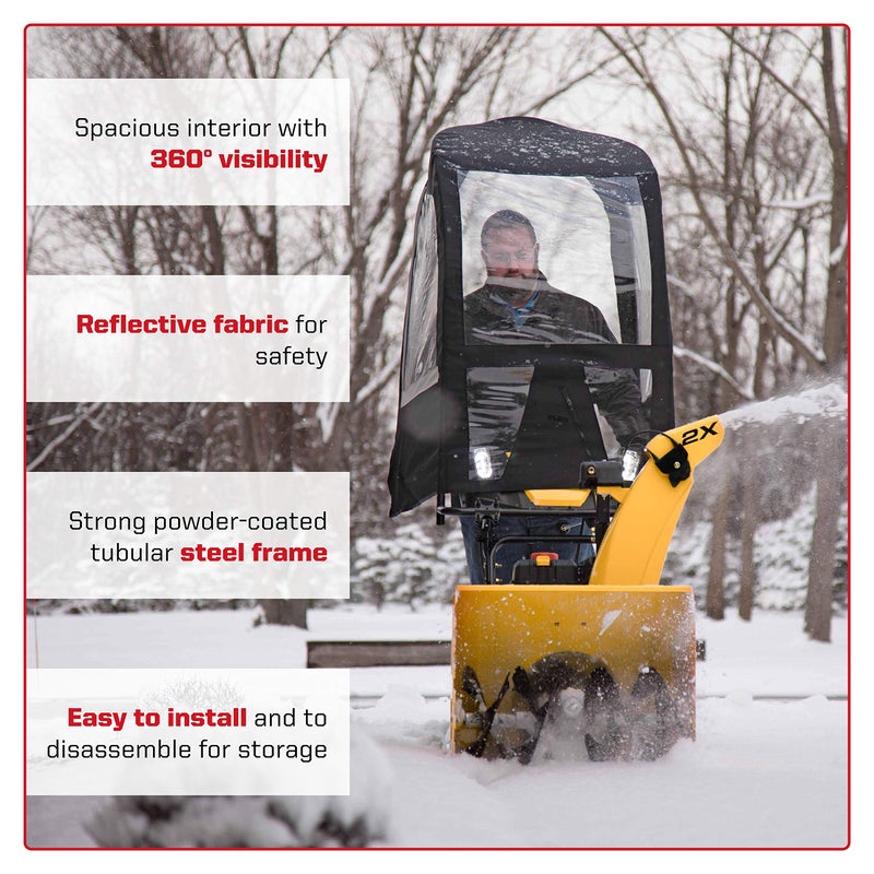 Arnold 490-241-0032 Univ Snow Thrower Cab, Black - Image 4