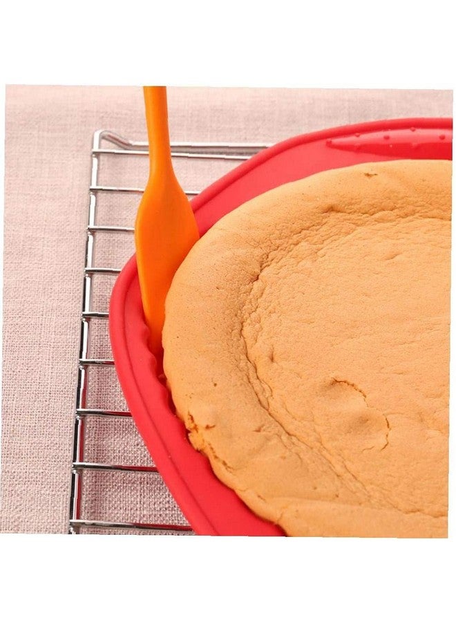 P-Plus International Silicone Spatula Set 5-Piece - 446F Heat-Resistant Baking Spoon Spatula - Seamless One-Piece Design- Non-Stick Silicone Stainless Steel Core (Spatula Set of 5 Orange) - Image 4