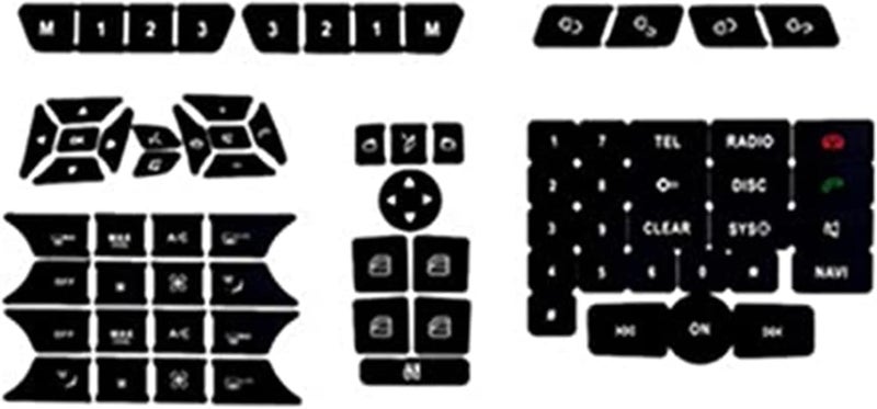 Vuzmode Steering Wheel Button Sticker for Benz B Class W246 - Image 4