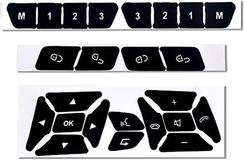 Vuzmode Steering Wheel Button Sticker for Benz B Class W246 - Image 2