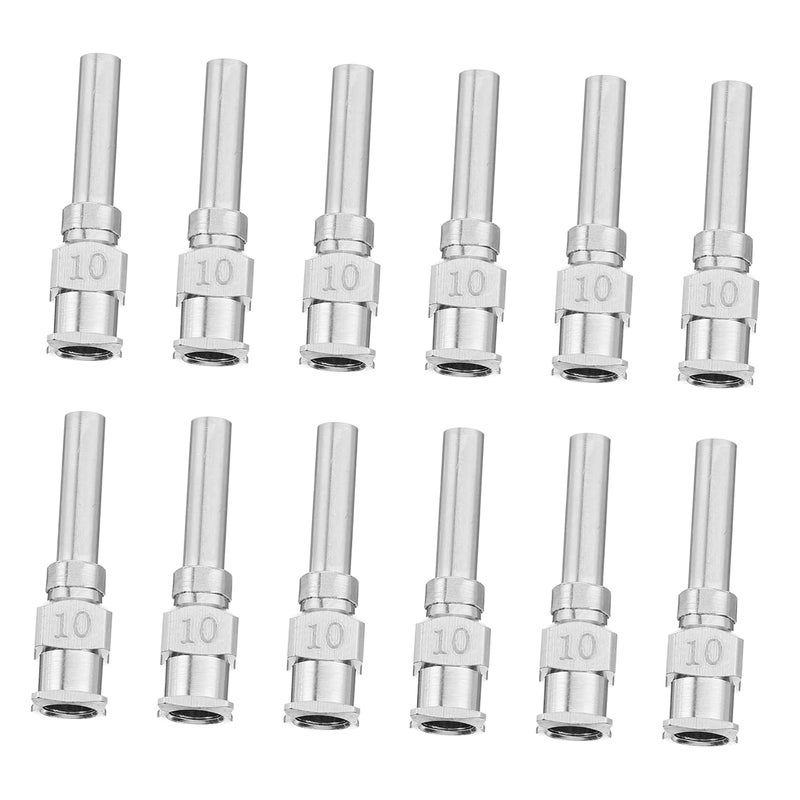 Efficiency boosted construction IMIKEYA 12Pcs High Precision Unbending Stainless Steel Dispensing Needles with for Accurate Liquid Dispensing for Glue Ink and Lab Applications Multi-budget available picks - Image 1