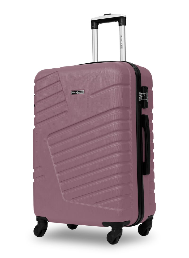 PARAJOHN عربة حقائب تريفارد ABS صلبة بعجلات متوسطة 24 بوصة باللون الوردي - Image 1