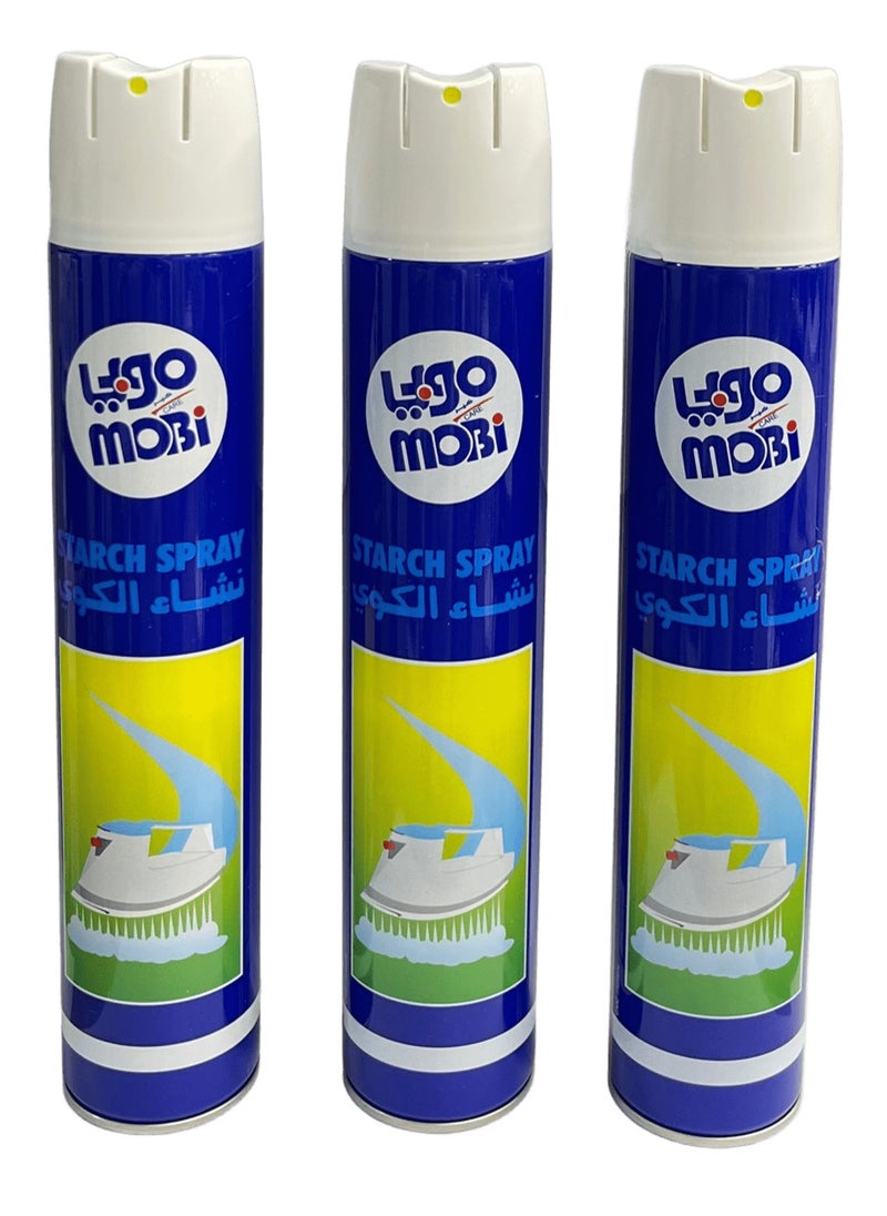 موبي بخاخ نشا الكوي موبي 500م 3 عبوات 