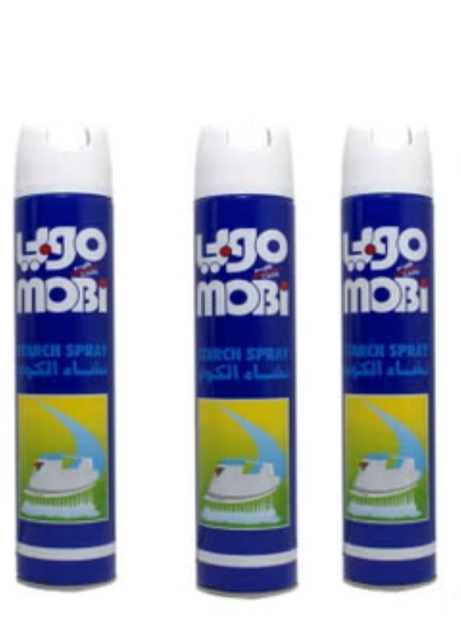 موبي بخاخ نشا للملابس – 3 عبوات (500 مل لكل عبوة) | سهولة في الكي وانتعاش يدوم طويلاً - Image 3