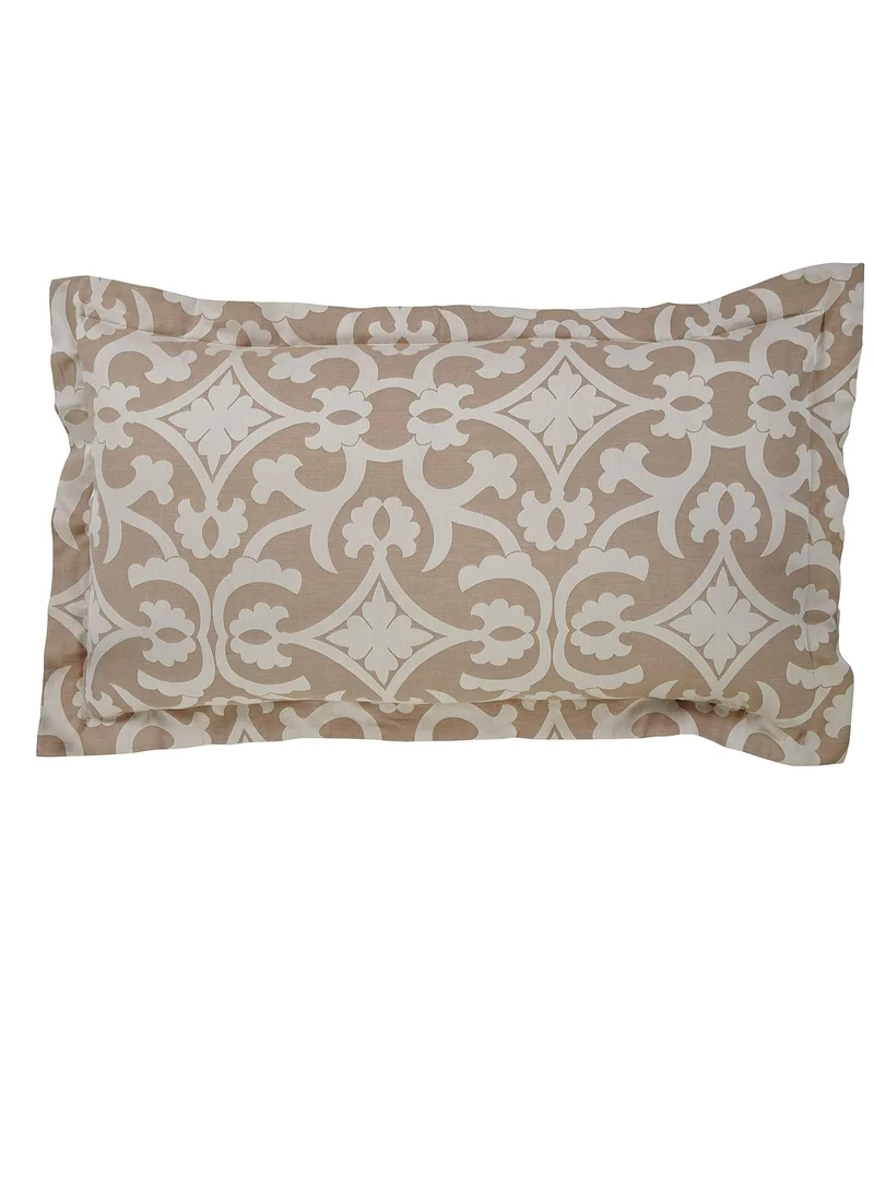 Donetella Cotton Sheet Set 6-Pcs King Size Printed 300TC Bedding Set With Flat Sheet Fitted Sheet And Pillow Sham,