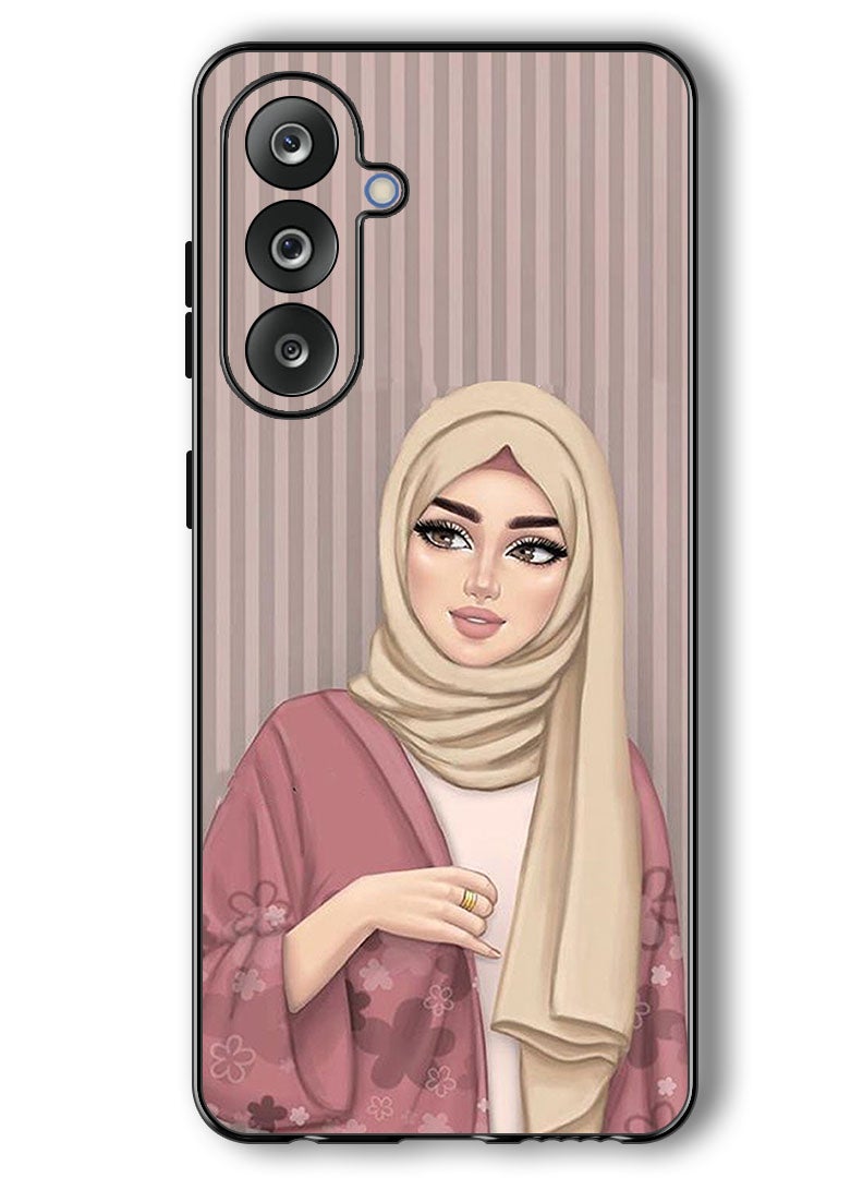 Theodor Case Compatible with Samsung Galaxy F36/ M36 6.7 Inch Protection Shockproof Bumper Cover Hijab Girl 1 - Image 1