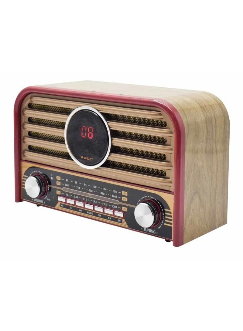 Classic Design Portable Brown Radio - Image 3