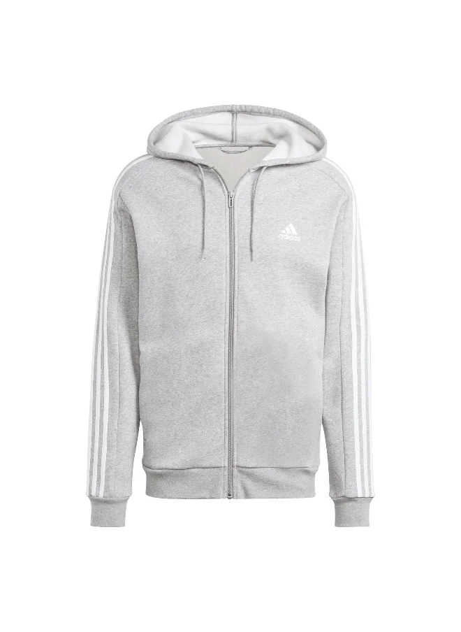 اديداس adidas M 3S Fl Fz Hd Grey Training Track Tops 2XS