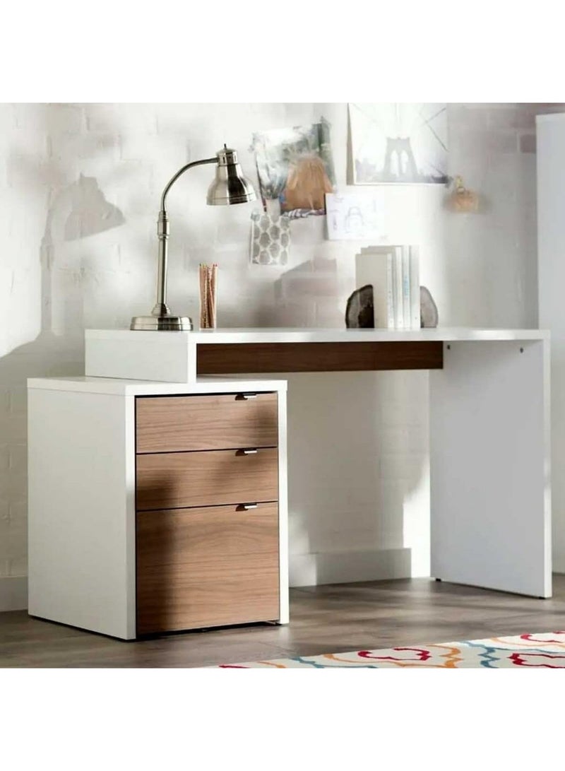 Modern Wooden Desk for Home Office and Study 145x50x75 cm HMF-OFFdesk-30 - Image 3