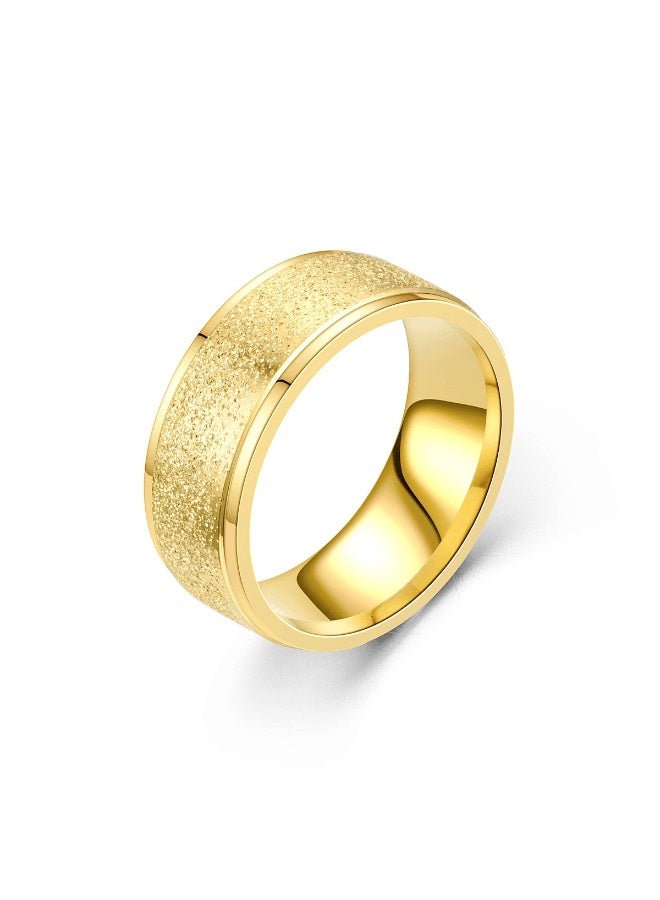 Titanium Steel Matte Ring – 8MM Durable Unisex Ring, Comfort Fit, Scratch-Resistant, Fashion Jewelry for Daily Wear, Gifting & Special Occasions - Image 1