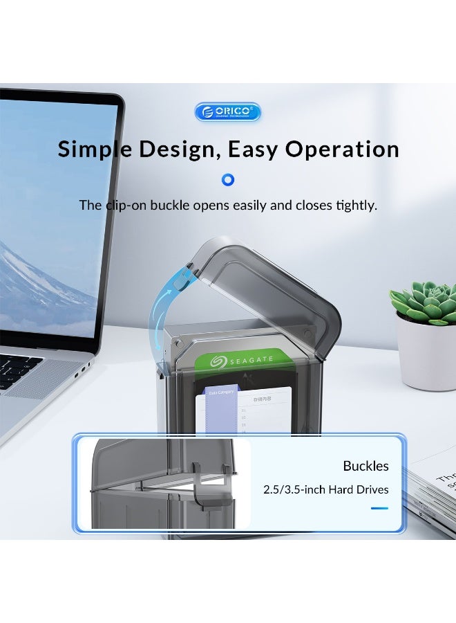 Orico 3.5-inch Mechanical Hard Disk Storage Box Hard Disk Protection PP Desktop Laptop Plastic Box Waterproof - Image 4