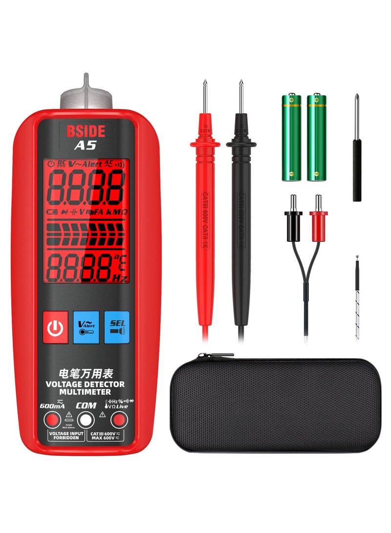 BSIDE BSIDE Digital Smart Multimeter Measurement Test Meter Temp Detector Multitester 3-Results Display Current Tester VFC V-Alert Live Wire Capacitor Ohm Diode Hz Voltage Meter  - Image 1