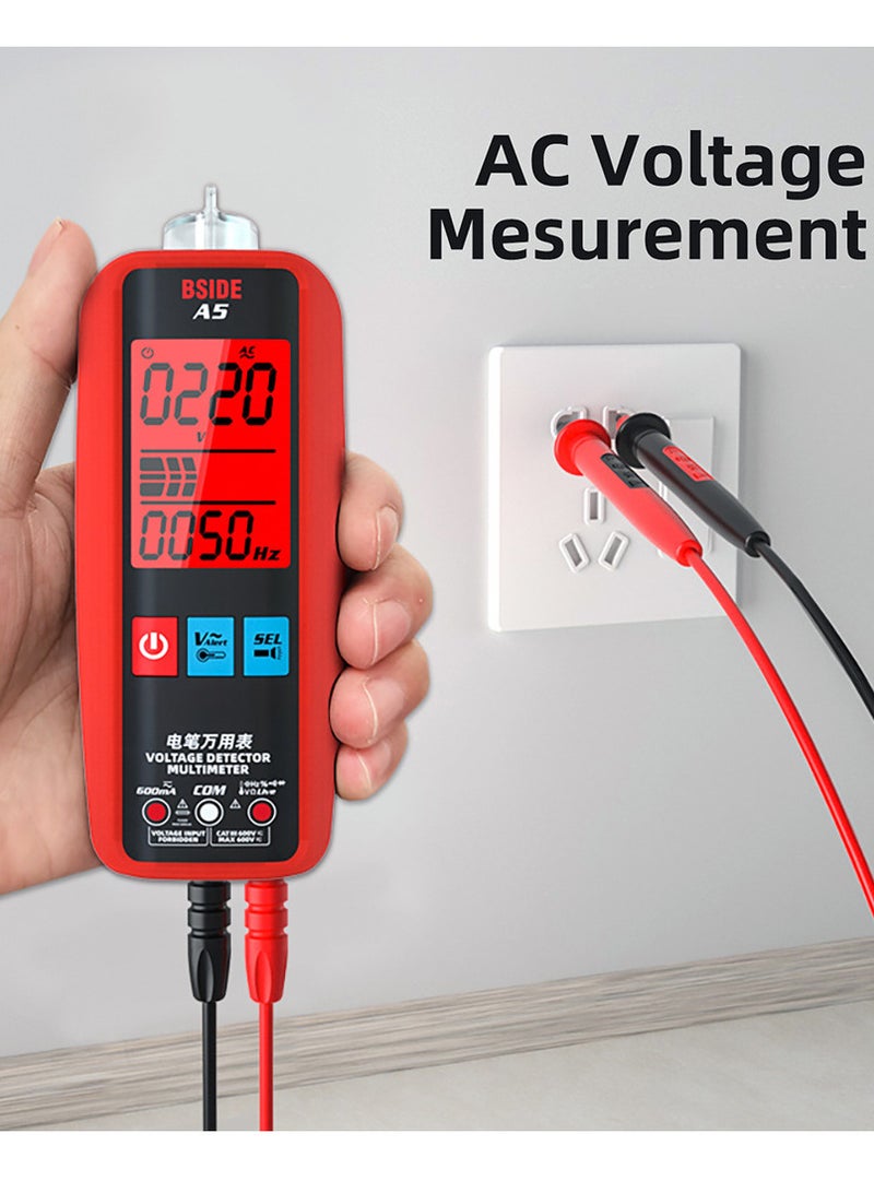 BSIDE BSIDE Digital Smart Multimeter Measurement Test Meter Temp Detector Multitester 3-Results Display Current Tester VFC V-Alert Live Wire Capacitor Ohm Diode Hz Voltage Meter  - Image 5