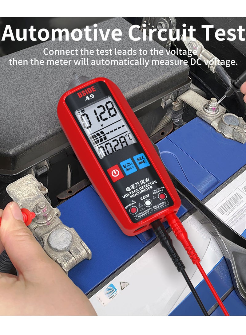 BSIDE BSIDE Digital Smart Multimeter Measurement Test Meter Temp Detector Multitester 3-Results Display Current Tester VFC V-Alert Live Wire Capacitor Ohm Diode Hz Voltage Meter  - Image 4