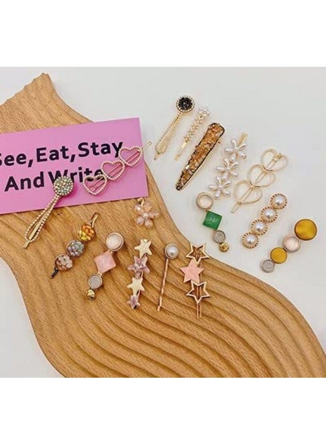 SUN Ring SUNRING Korean Fashion Style Pearl Rhinestone Metal Hair Clips Hair Pin Stylish Hair Accessories 5Pin - Image 4