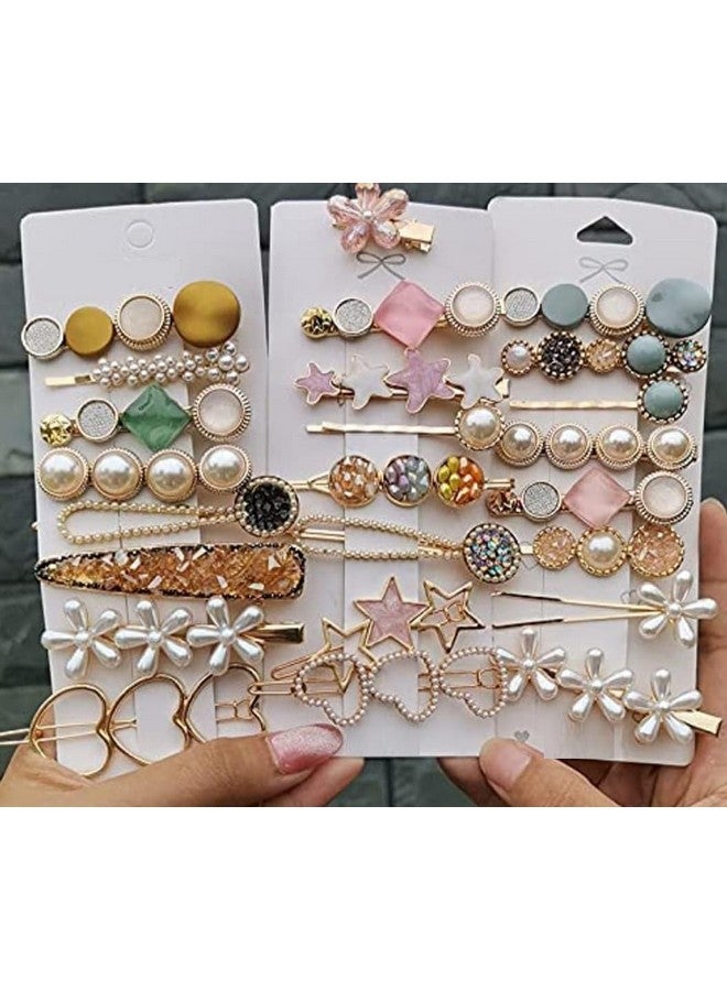 SUN Ring SUNRING Korean Fashion Style Pearl Rhinestone Metal Hair Clips Hair Pin Stylish Hair Accessories 5Pin - Image 2