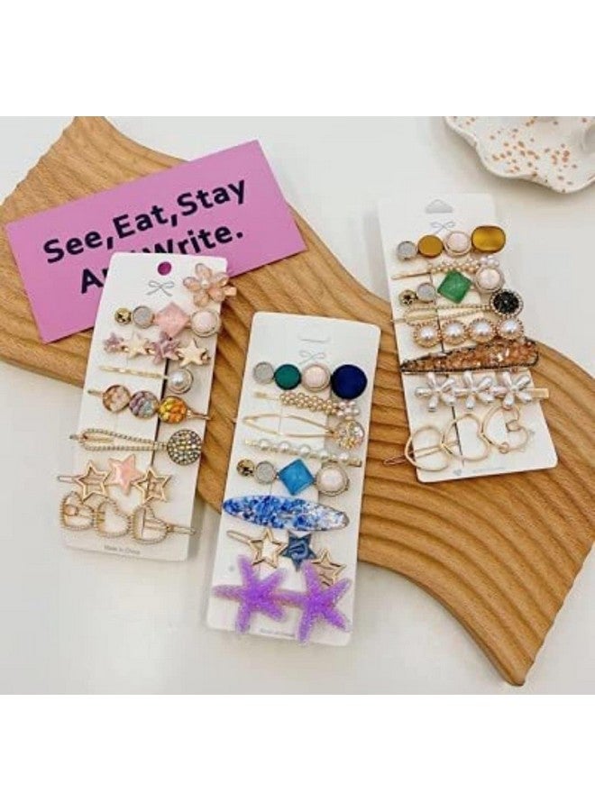 SUN Ring SUNRING Korean Fashion Style Pearl Rhinestone Metal Hair Clips Hair Pin Stylish Hair Accessories 5Pin - Image 5