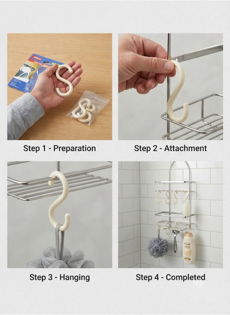 Fixon Small Plastic S-hook - 1235, Beige - Image 2