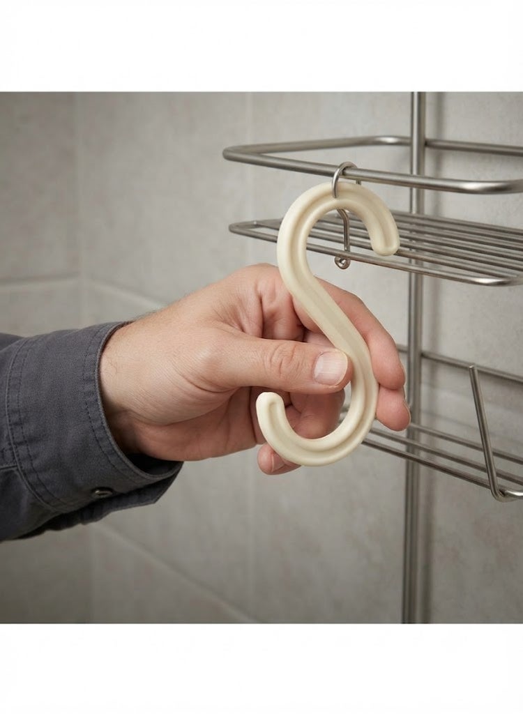 Fixon Small Plastic S-hook - 1235, Beige - Image 3