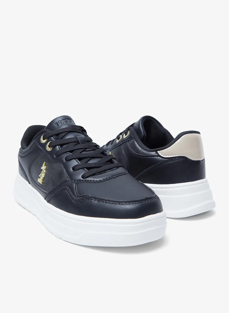 U.S. Polo Assn. Black Feather-Light Women's Sneakers with Cloud-Like Comfort Shoes - Powered by Memory Foam for Women | Best Price UAE