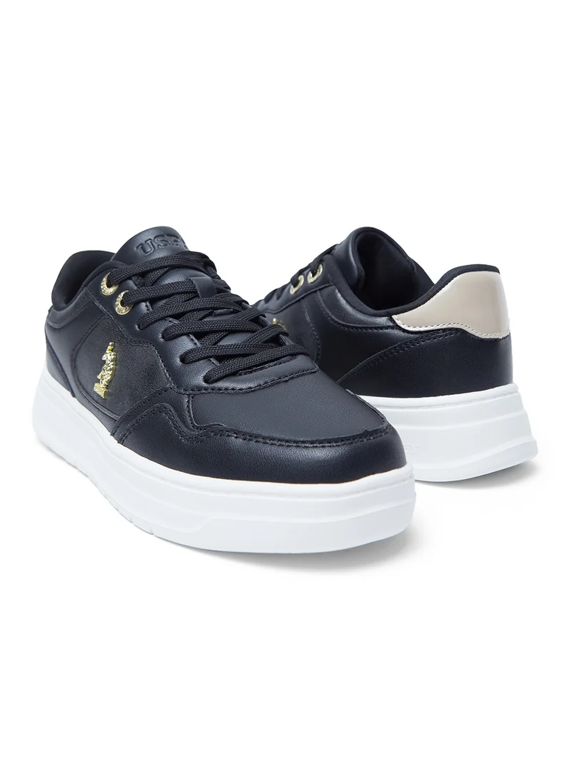 U.S. Polo Assn. Black Feather-Light Women's Sneakers with Cloud-Like Comfort Shoes - Powered by Memory Foam for Women | Best Price UAE