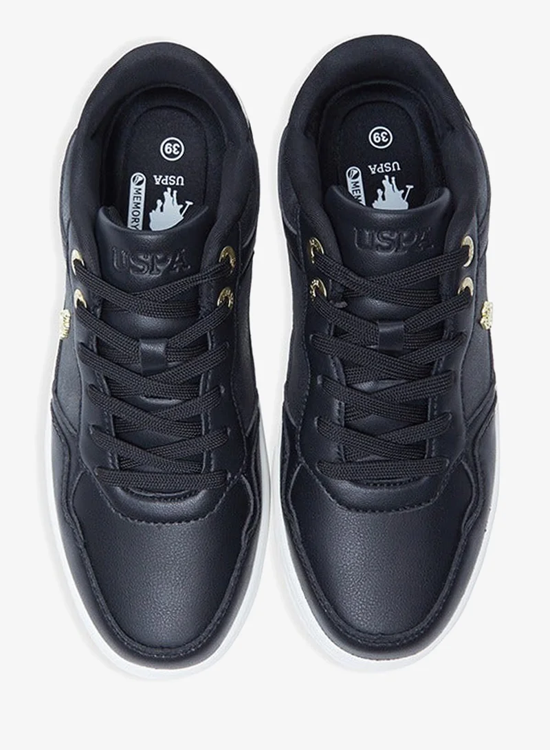 U.S. Polo Assn. Black Feather-Light Women's Sneakers with Cloud-Like Comfort Shoes - Powered by Memory Foam for Women | Best Price UAE