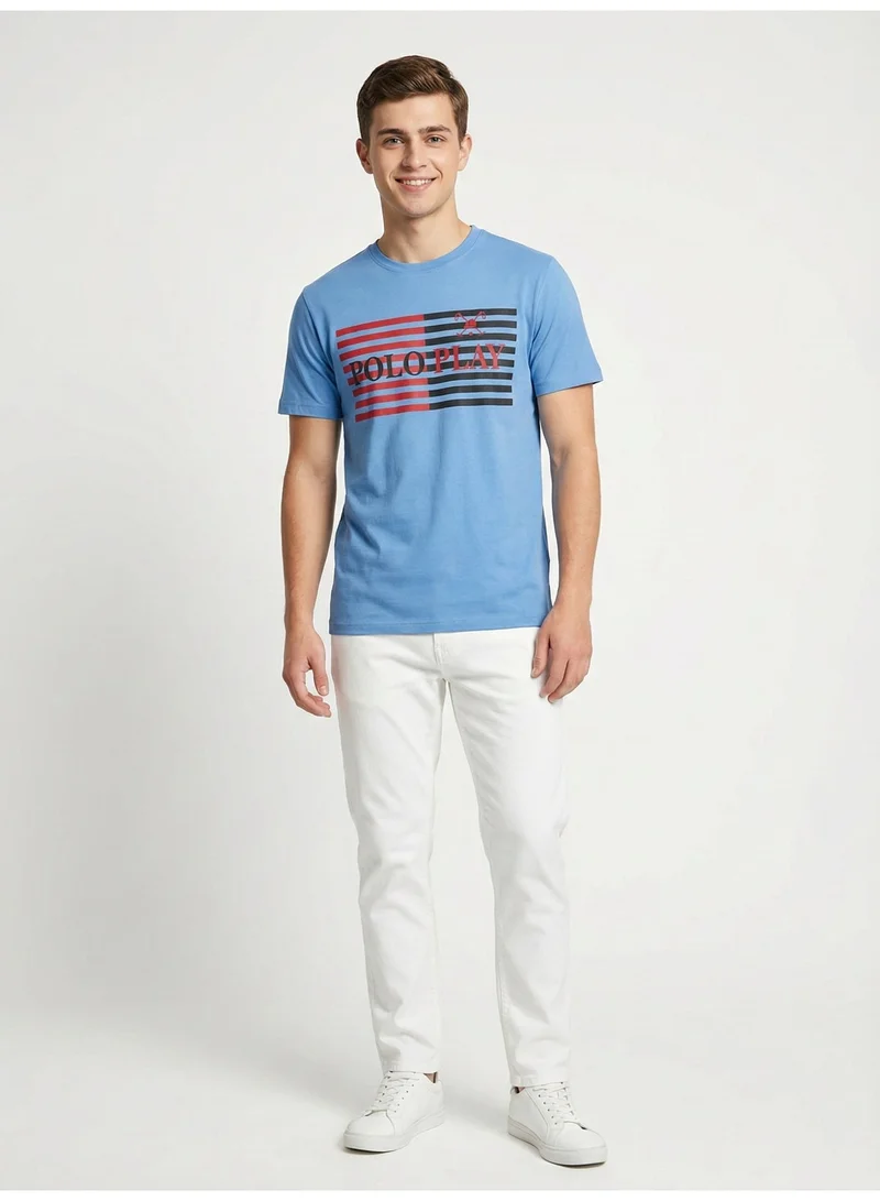 Polo Play Boys Graphic T-shirt -BLUE