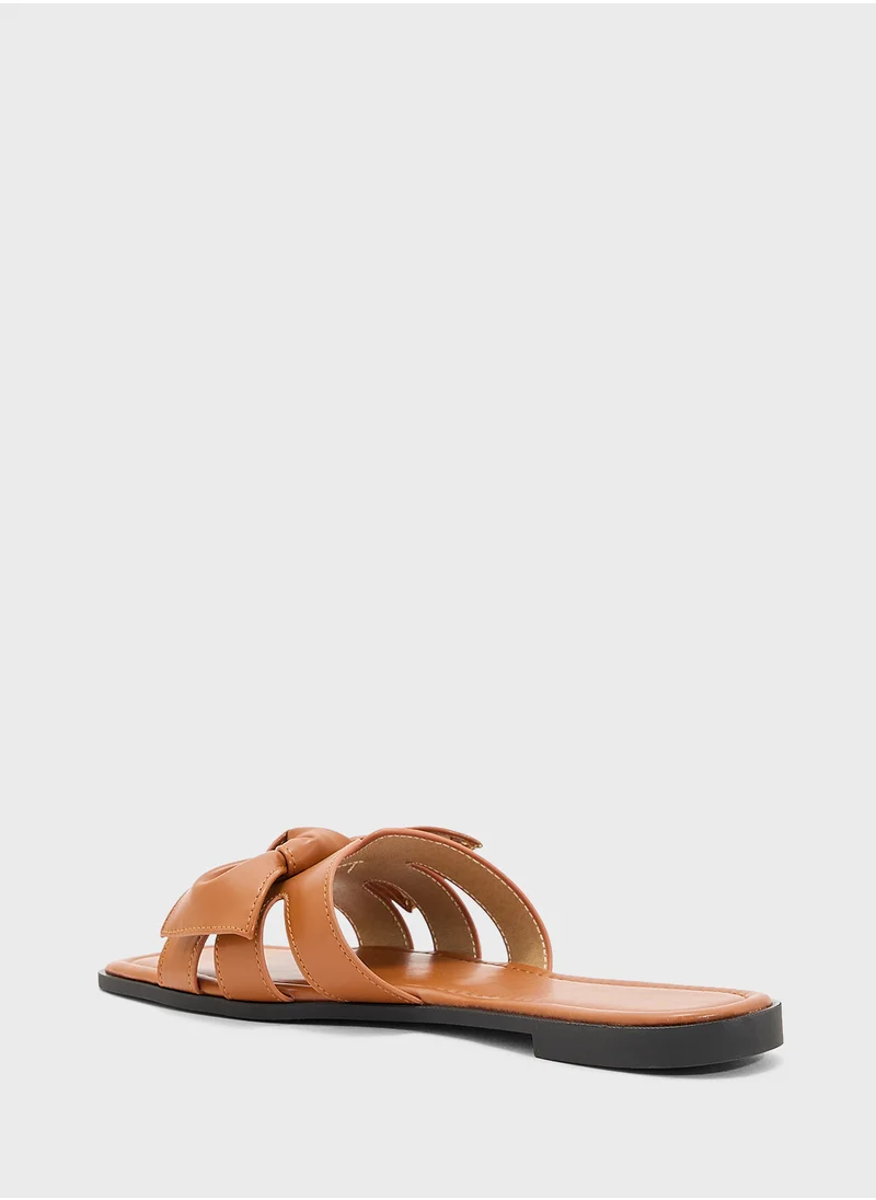 ايلا Bow Detail Flat Sandal