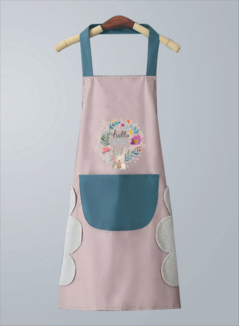 AMERTEER Adjustable Waterproof Kitchen Cooking Apron Multicolor - Image 1