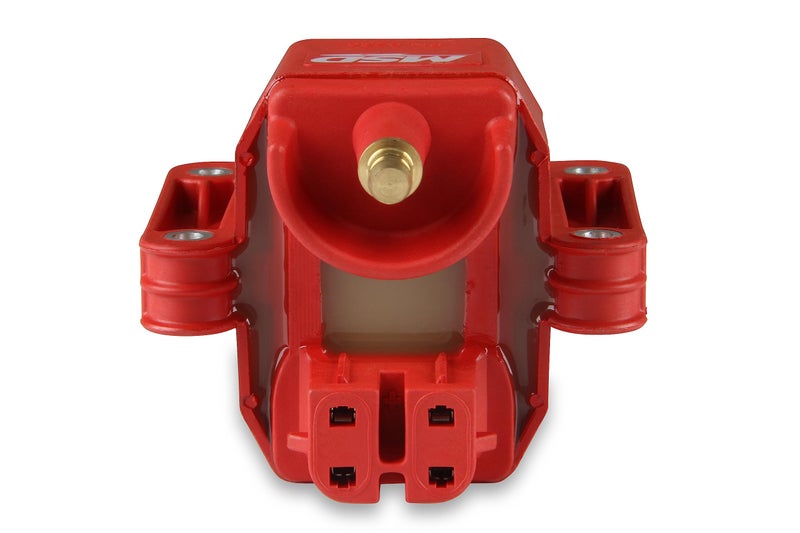 MSD 8226 Ignition Coil Dual Connector, Red, HEI Style - Image 3