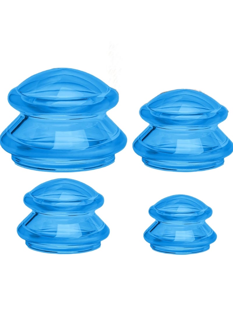 Ru syanl - Silicone Cupping Therapy Set Professional Massage Cupping Cups for Cupping Therapy 4 Cup Kit for Massage Myofascial Release Cellulite Reduction - Image 1