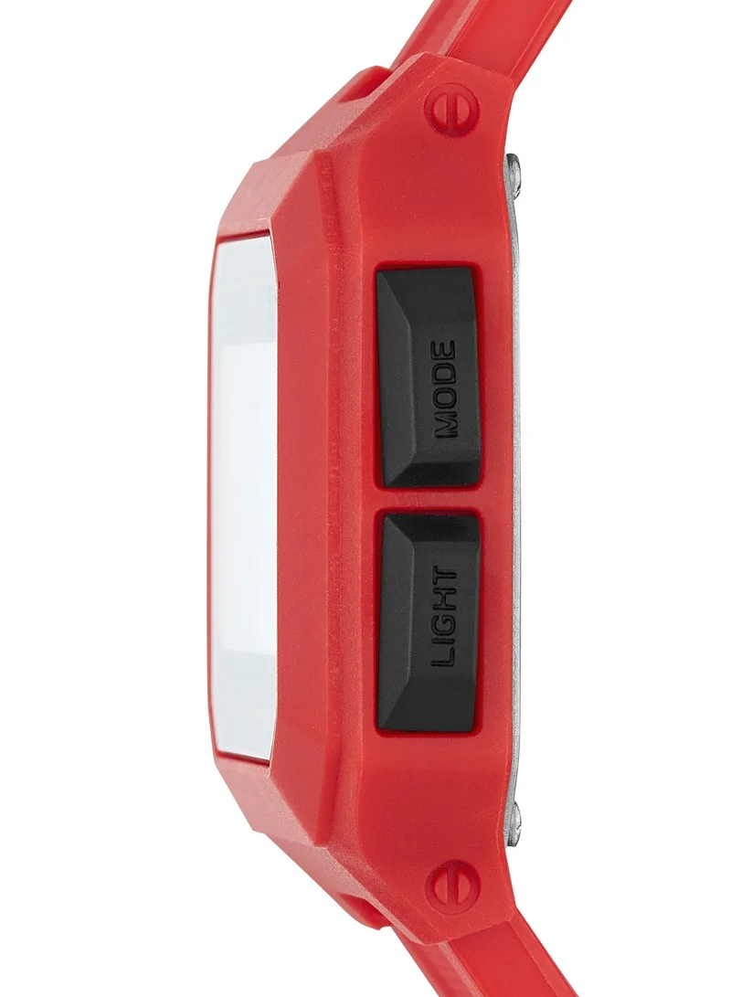 PUMA Remix 40mm Women's Digital Watch with Red Silicone Strap