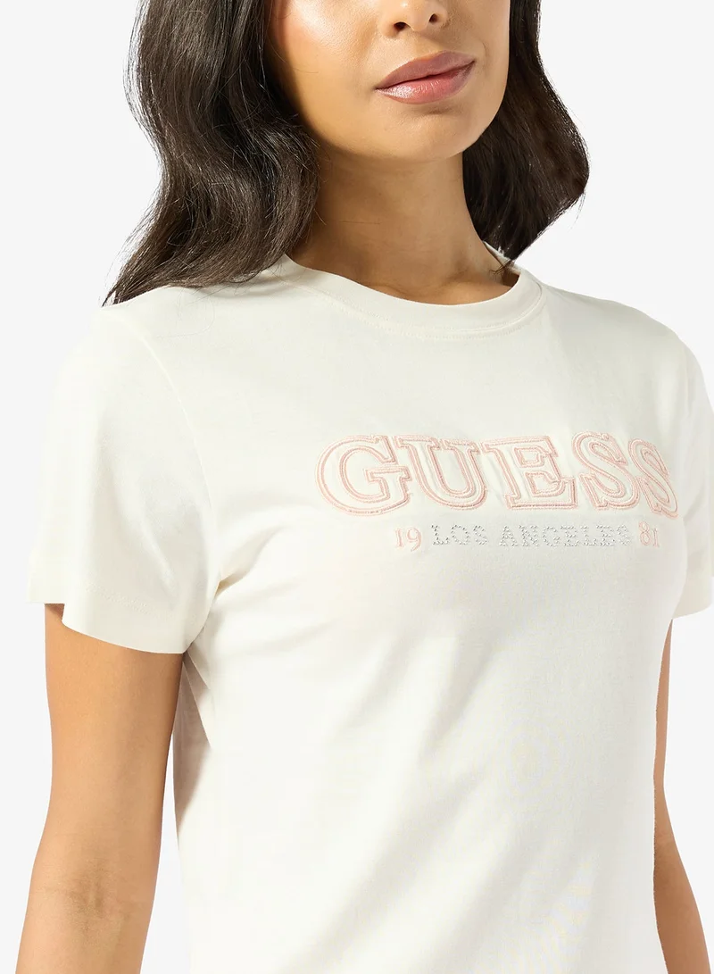 GUESS  Ketty Crew Neck Short Sleeve T-Shirt for Women | Best Price UAE