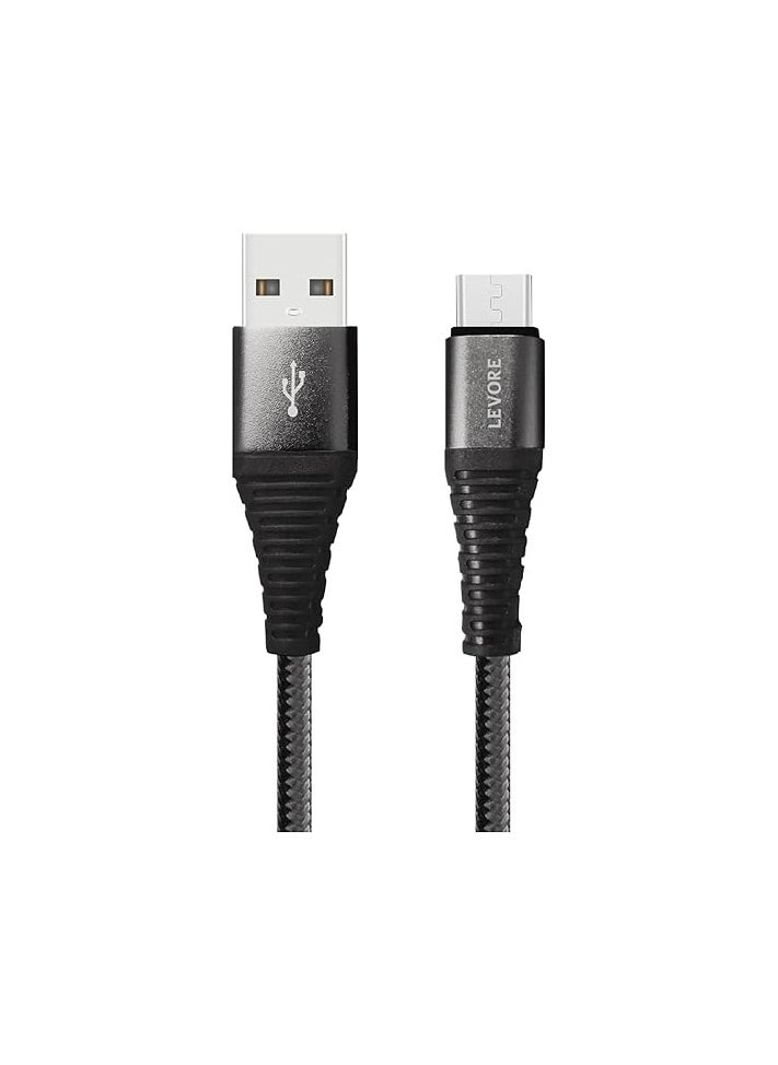LEVORE Levore USB-A to USB-C Cable, 1.8 Meter Length, Black  - Image 2