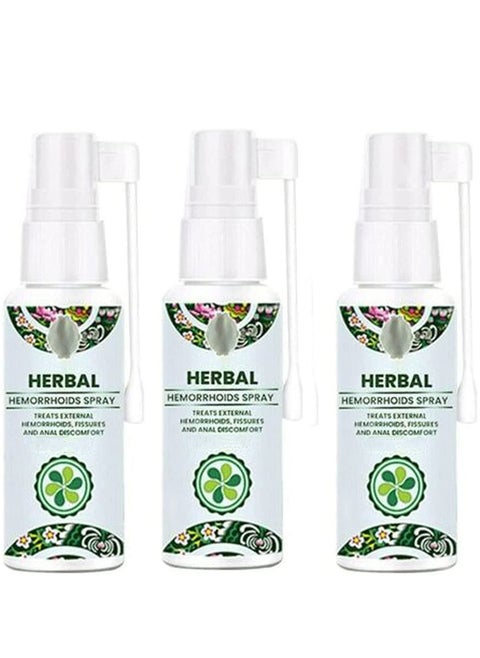 Natural Herbal Hemorrhoids Spray - External and Internal Hemorrhoids Treatment with 100% Natural Herbal Extracts Formula(3pcs)