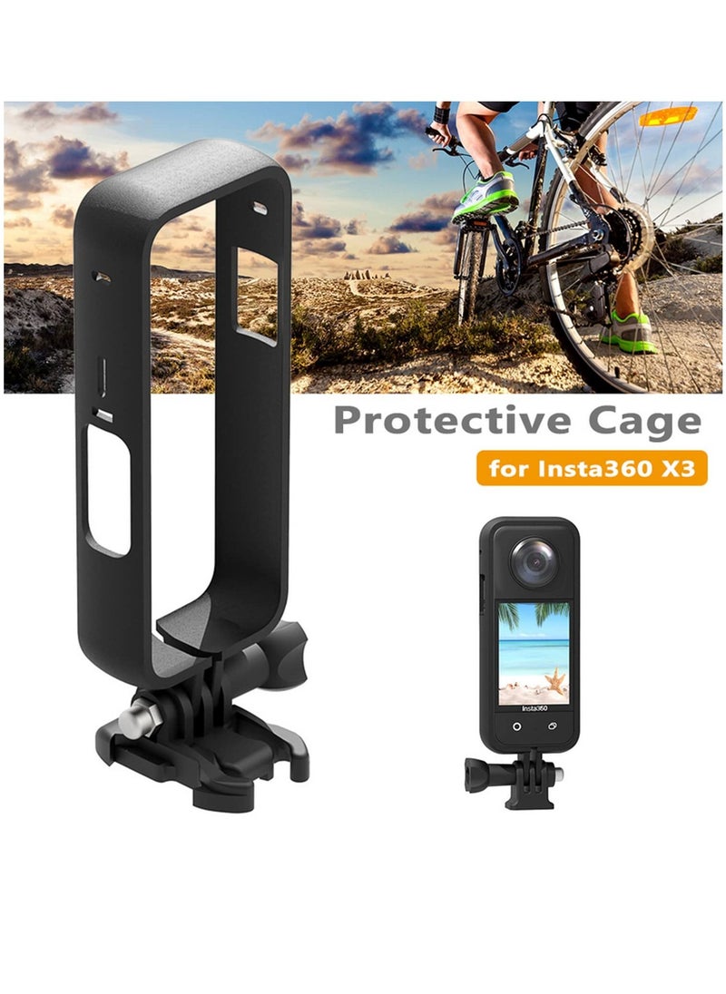Protective Frame Compatible with Border Housing Case Adapter Mount for Insta 360 Panoramic Action Camera Accessories