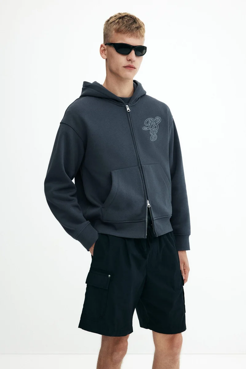 H&M Loose Fit Zip-through hoodie